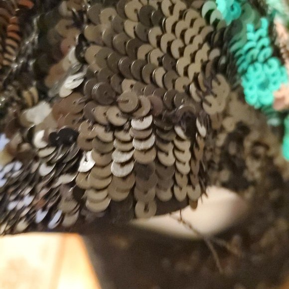 Twin-Set by Simona Barbieri Cute Graphic Sequin Shift Dress M - Picture 6 of 12